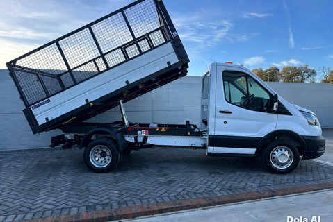 Ford Transit 350 Drw L2 130 ps Single Cab Caged Tipper - Air Con 7
