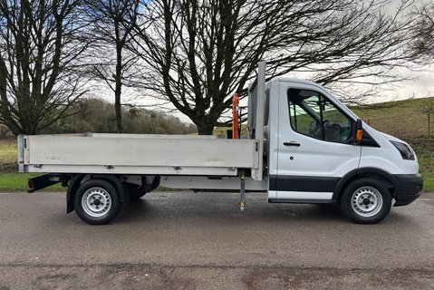 Ford Transit 350 Srw 130 ps Dropside Truck with Maxilift PH110 Crane 10