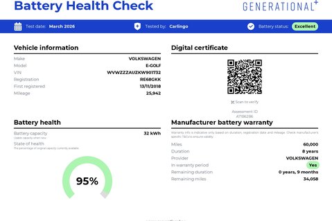 Volkswagen Golf E-GOLF 5