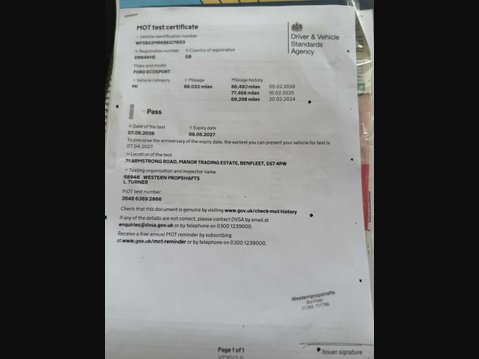 Ford Ecosport 1.0 EcoSport Titanium X-Pack Turbo 5dr 84