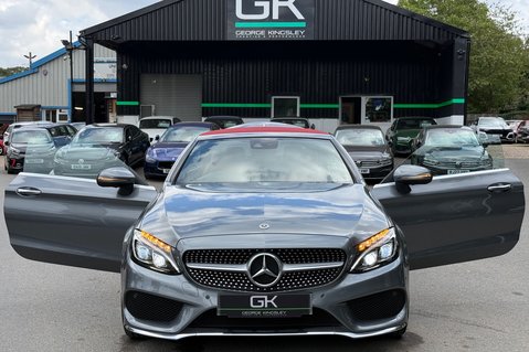 Mercedes-Benz C Class C 220 D AMG LINE PREMIUM PLUS - SELENITE GREY WITH CRANBERRY LEATHER 21