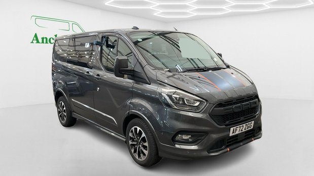 Ford Transit Custom Crew Cab AUTO SWB L1H1 Low Roof Sport 320 Air Con Alloys Sensors Cam EURO 6 2
