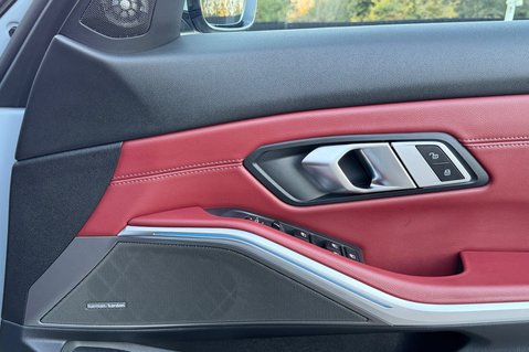 BMW 3 Series 330E M SPORT PHEV -TACORA RED LEATHER -COMF/VIS PACKS -HARMAN KARDON -VATQ 36