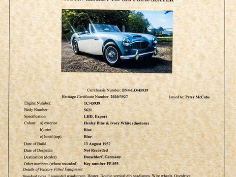 Austin Healey 100/6 BN4 95