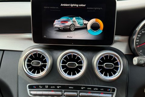 Mercedes-Benz C Class C 220 D AMG LINE PREMIUM PLUS - SELENITE GREY WITH CRANBERRY LEATHER 56