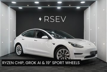 Tesla Model 3 MODEL 3 RWD 19'' Sport Alloy Wheels Ryzen GROK AI Heat Pump One Owner VATQ