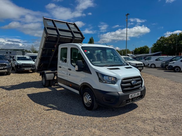 Ford Transit Tipper Crew Cab LWB L3 Leader 350 Dual Rear Wheel Tow Bar EURO 6 5
