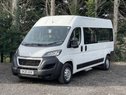 Peugeot Boxer 435 L3H2 16 SEAT NON-D1 LIGHTWEIGHT MINIBUS with A/C, Nav, Sensors, Ramp