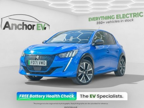 Peugeot e-208 50kWh GT Hatchback 5dr Electric Auto (7kW Charger) (136 ps)
