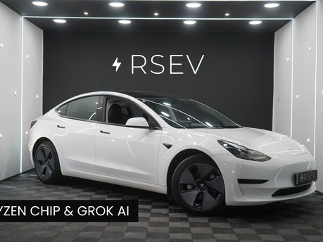 Tesla Model 3 Standard Range RWD Ryzen Chip GROK LFP Battery Panoramic Roof 1 Owner VAT Q