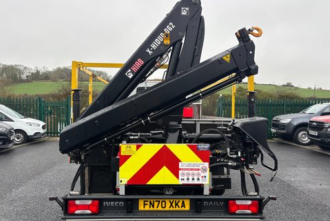 Iveco Daily 70C18D Crew Cab Dropside with Hiab X-Hiduo 062 Crane 11