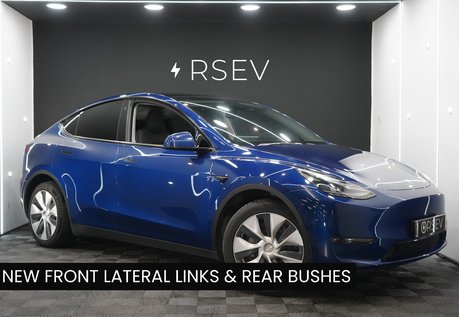 Tesla Model Y LONG RANGE AWD Battery SOH 90% Deep Metallic Blue One Owner VAT Qualifying