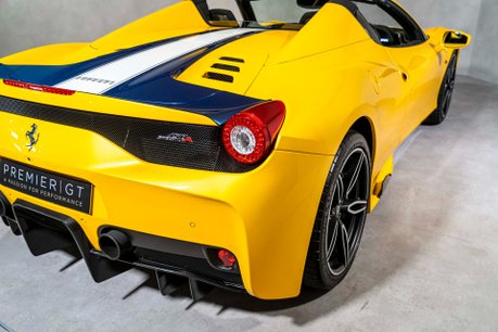 Ferrari 458 Speciale Aperta 1 OF 49 RHD. UK SUPPLIED. NART STRIPE. CARBON INT & EXT. LIFT 49
