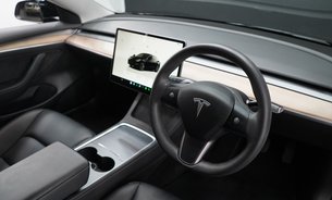 Tesla Model 3 LONG RANGE AWD 1 Owner Solid Black Ryzen GROK Adaptive LEDs Pano Roof VATQ 2