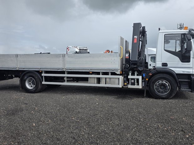 Iveco Eurocargo Eurocargo 180-280 Automatic Dropside fitted with Hiab crane 5