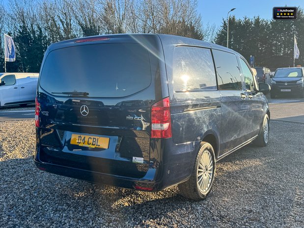 Mercedes-Benz Vito Crew Cab AUTO LWB L2H1 Premium 116 Air Con Alloys Camera Nav Sensors SELECT 7