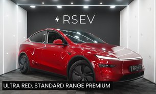 Tesla Model Y RWD Standard Range Ultra Red GROK AI Rear Screen Heated & Vented Seats VATQ 1