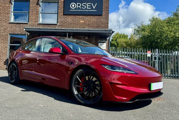 Tesla Model 3 PERFORMANCE AWD Ultra Red Metallic White Interior Impeccable Example!