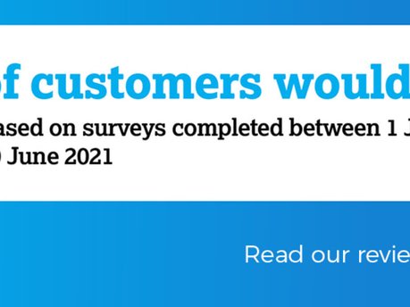 99% of customers would recommend us