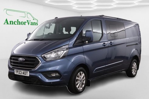 Ford Transit Custom Crew Cab AUTO LWB L2H1 Low Roof Limited 320 Air Con Alloys Cam EURO 6