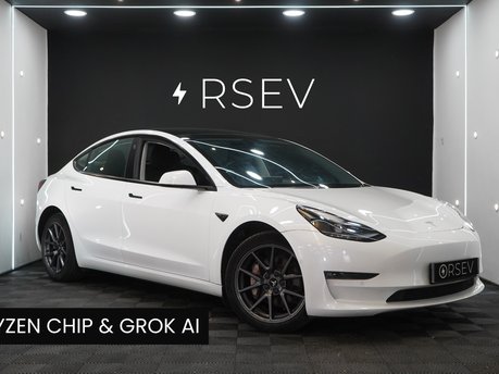 Tesla Model 3 LONG RANGE AWD Ryzen GROK AI One Owner Heat Pump Adaptive LEDs VAT Q