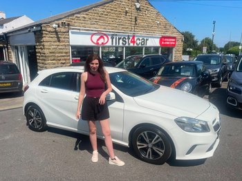 Serena from York collected her new Mercedes A Class.