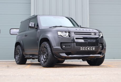 Land Rover Defender 90 D250 HARD TOP MHEV styled by Seeker with a matt PPF award winning looks 