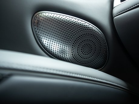 Close up image of speaker.