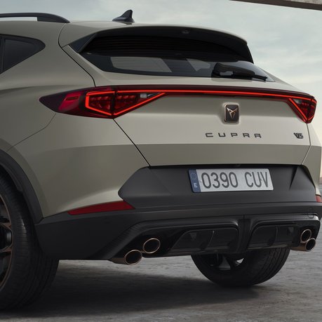 The rear end of the stylish Cupra Formentor SUV, one of the models Church's are looking to buy.