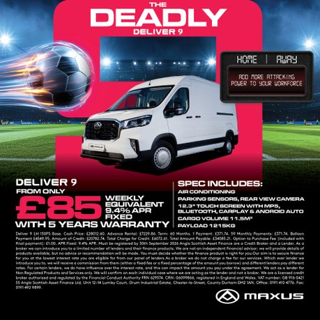 We Mean Business. Meet the Maxus Deliver 9.