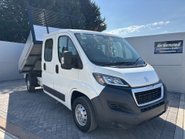 Peugeot Boxer 335 2.2 Hdi 130 ps Crew Cab Tipper - Air Con - Ex MOD 1