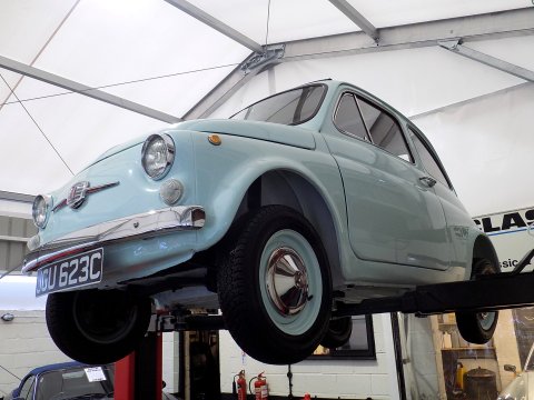 Fiat 500F Electric Conversion 35