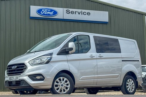 Ford Transit Custom Crew Cab AUTO SWB L1H1 Low Roof Limited 320 Air Con Alloys Sensors Cam EURO