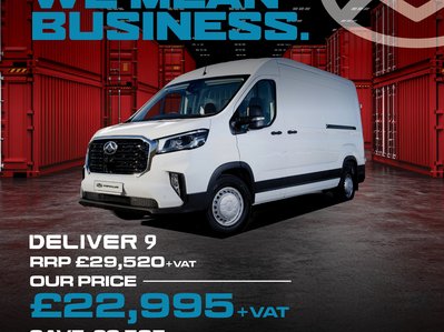 Maxus Deliver 9, Now £22,995 +VAT