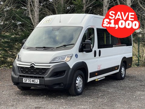 Citroen Relay 40 L4H2 17seat Flexilite minibus with mesh ramp, sensors. Euro 6. Non-D1. 1