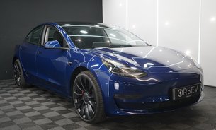 Tesla Model 3 PERFORMANCE AWD Deep Blue Metallic Ryzen GROK AI Adaptive LEDs 8