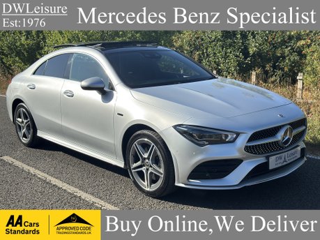 Mercedes-Benz CLA Class CLA 250e AMG Line Premium Plus Coupe Auto Petrol Hybird 15.6 KWH PAN ROOF
