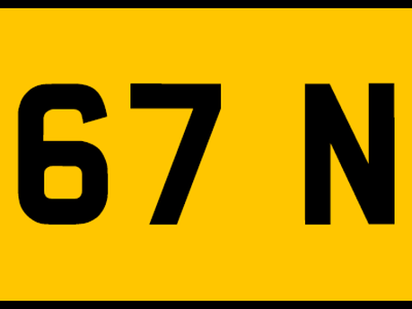 Gearing up for the new “67” registrations!