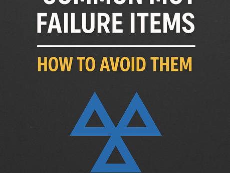 Common MOT Failure Items – And How to Prevent Them