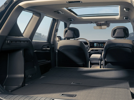 Image of seats folded down in Kia EV5.