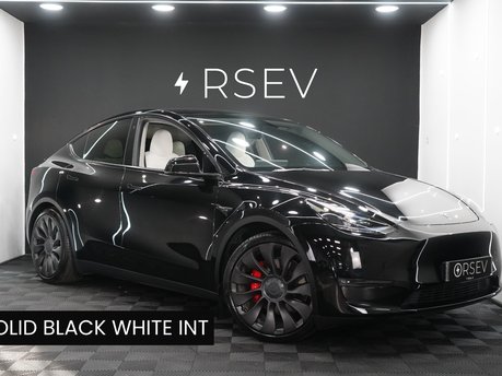 Tesla Model Y PERFORMANCE Solid Black White Interior Now with GROK One Owner VAT Q