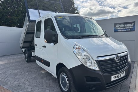 Vauxhall Movano F3500 L3 125 ps Crew Cab Tipper - Air Con - Euro 6