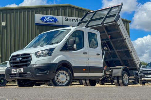 Ford Transit Tipper Crew Cab LWB L3 Leader 350 Dual Rear Wheel Tow Bar EURO 6
