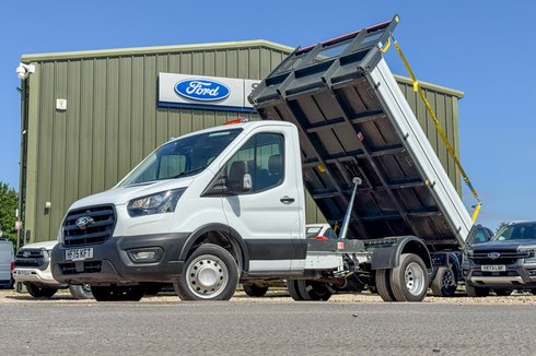 Ford Transit Tipper MWB L2 Leader 350 Air Con Dual Rear Wheel Sensors Cam Tow Bar EURO 6