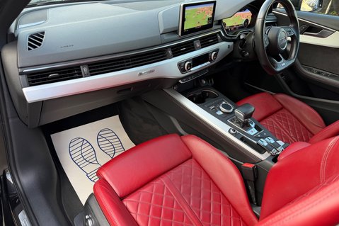 Audi S4 S4 TFSI QUATTRO - COMFORT & SOUND PACK -APPLE CAR PLAY -MAGMA RED LEATHER 21