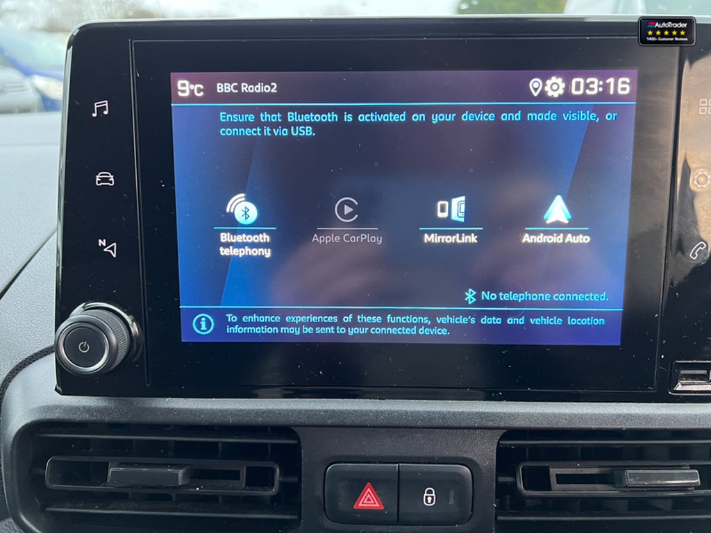 2019 Peugeot PartnerSWB L1H1 Low Roof Professional Air Con Sensors EURO 6 NO VAT — thumbnail 32 of 50