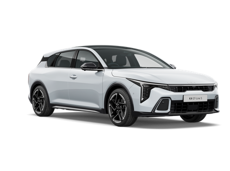 Image of the Kia K4 in white.