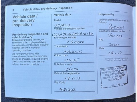 Vauxhall Vivaro 1.6 CDTi 2700 BiTurbo Panel Van 5dr Diesel Manual L1 H1 Euro 6 (s/s) (125 p 35