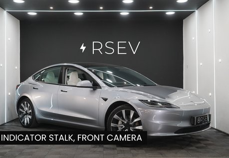 Tesla Model 3 PREMIUM LONG RANGE AWD Quicksilver White Interior Stalk Front Camera VATQ