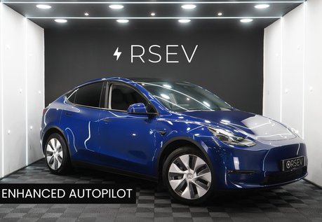 Tesla Model Y LONG RANGE Enhanced Autopilot Auto Park & Summon Deep Blue Metallic 1 Owner